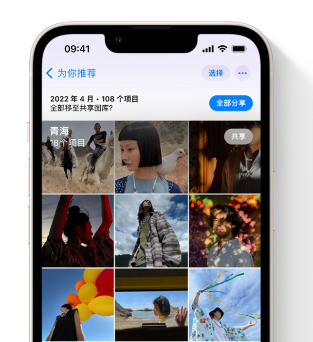 干河街道苹果维修网点分享在 iPhone 上使用共享图库 